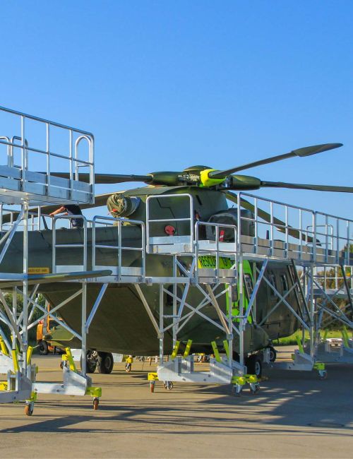 Helicopter work platform