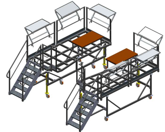 Fennec helicopter maintenance platform