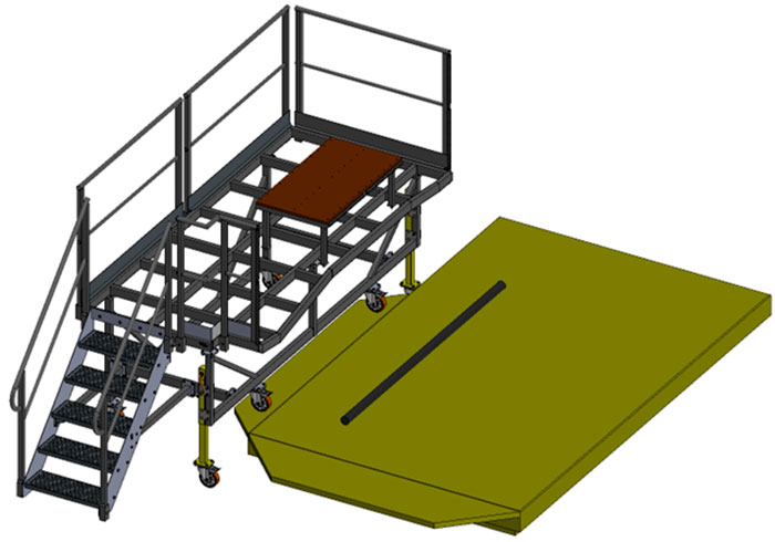 Fennec helicopter maintenance platform from Seasight Solutions