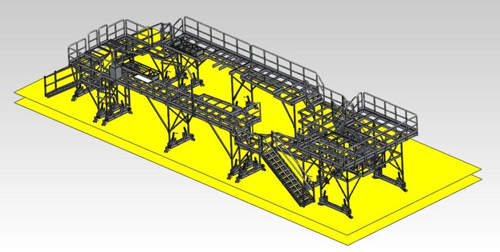 Platform for EH-101 helicopter