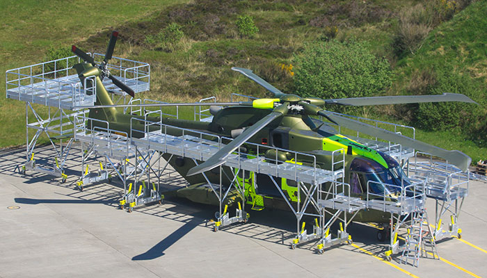 Work Platform for EH-101 helicopter